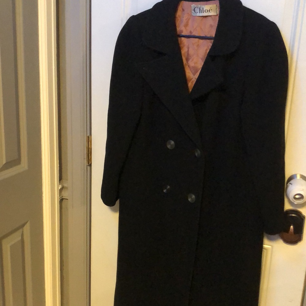 Chloe womens wool coat size M - Picture 2 of 16